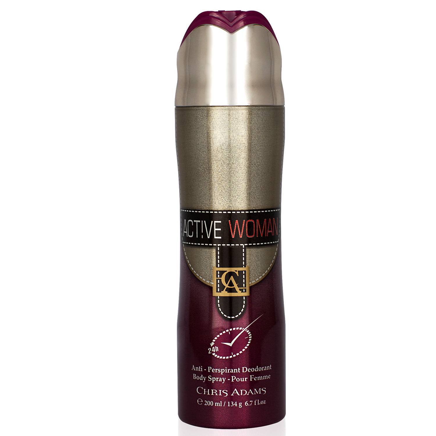 Chris Adams Active Woman Body Spray Deodorant For Women 200 ml