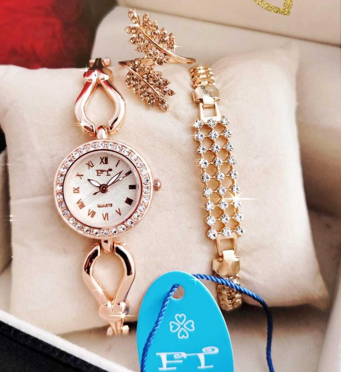 Rose Gold Watch & Bracelet Set | bebe