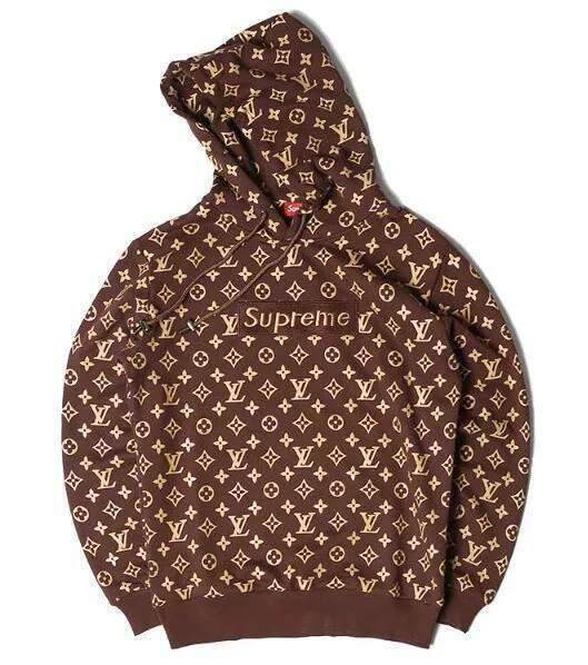 Brown Supreme Louis Vuitton Hoodie Price