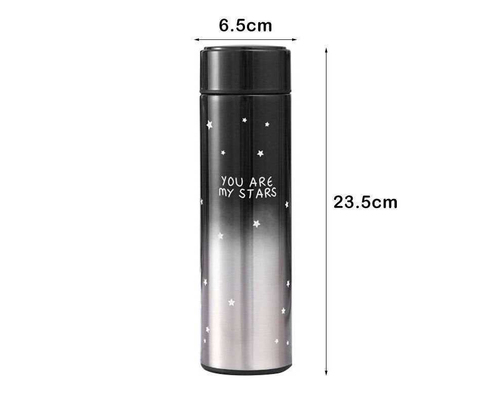 Thermo bottle LV Smart LED temperature display Vacuum Flask Thermos Keep  Warm & Cold Bottle 500ml Botol Air